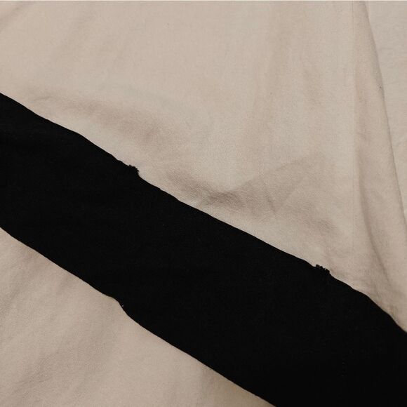 Ashley Stewart Linen Rayon White Cream and Black Hi Low Tunic Sz 14 - Picture 7 of 8